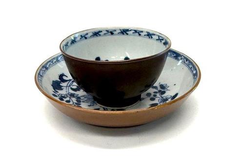 Chinees Kangxi Batavia theekommetje met schotel, ca. 1700 -, Antiek en Kunst, Antiek | Overige Antiek