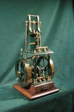 Stoommachine - Messing, Staal, Hout - 2025 - Grote werkende, Antiek en Kunst, Antiek | Speelgoed