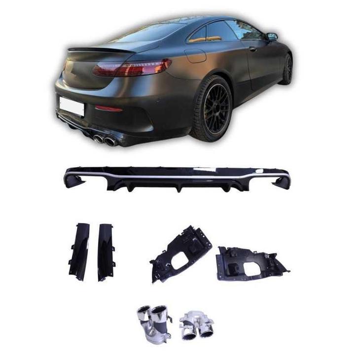 Diffuser glanzend zwart met zilveren rand, voor mercedes e c, Auto-onderdelen, Carrosserie en Plaatwerk, Nieuw