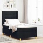 vidaXL Boxspring bed met matras Zwart 80 x 200 cm Stof, Verzenden, Nieuw, Zwart, Stof