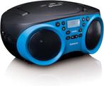 Lenco Radio CD-speler SCD-501 met Bluetooth en USB - Blauw/Z, Verzenden, Zo goed als nieuw