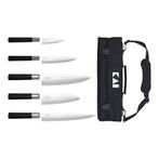 KAI 5-delige Messenset | Zwart | 5 messen, Verzenden