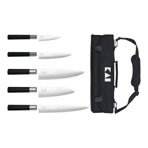 KAI 5-delige Messenset | Zwart | 5 messen, Zakelijke goederen, Horeca | Overige, Verzenden