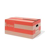 HEMA Sterke verhuisdoos 48.3x32x23.2cm karton strepen, Verzenden, Nieuw