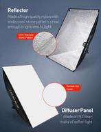 ESDDI Softbox Studiolamp PS055 - 5 x 85 W LED Continu Fotost, Verzenden, Nieuw