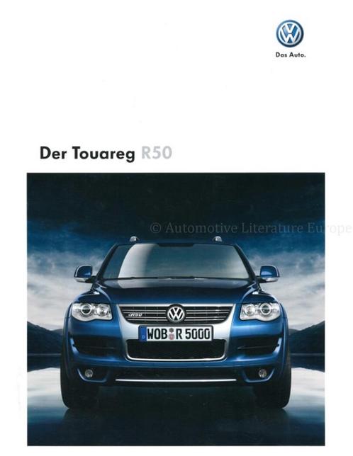 2008 VOLKSWAGEN TOUAREG R50 BROCHURE DUITS, Boeken, Auto's | Folders en Tijdschriften, Volkswagen