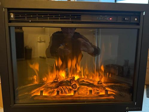 Inbouw haardkachel Juskys, Huis en Inrichting, Kachels, Overige soorten, Inbouw, Nieuw, Elektrisch