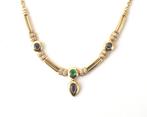 Een 18 krt. geelgouden collier, Sieraden, Tassen en Uiterlijk, Kettingen, Gebruikt, Goud, Goud