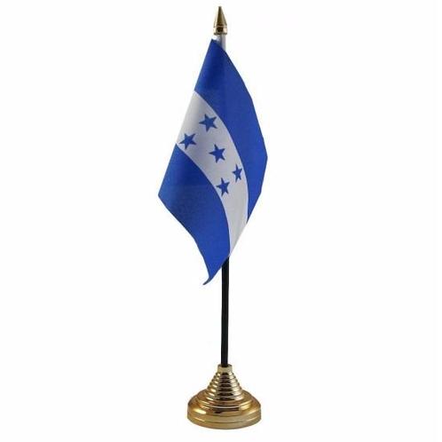 Honduras versiering tafelvlag 10 x 15 cm - Honduras versie.., Hobby en Vrije tijd, Feestartikelen, Ophalen of Verzenden