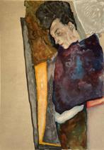 Egon Schiele (1890-1918), after - Die Mutter des Künstlers,, Antiek en Kunst