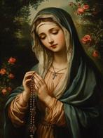 CREATIVE_HUB - Lady mary praying woth rosary, Antiek en Kunst