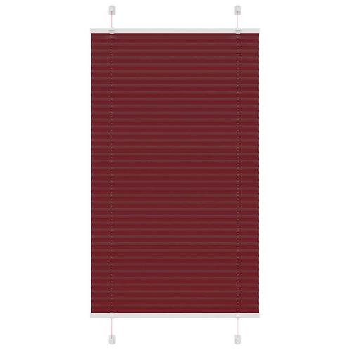 vidaXL Plissé rolgordijn 80x150 cm stofbreedte 79,4 cm, Huis en Inrichting, Stoffering | Gordijnen en Lamellen, Rood, Nieuw, Verzenden