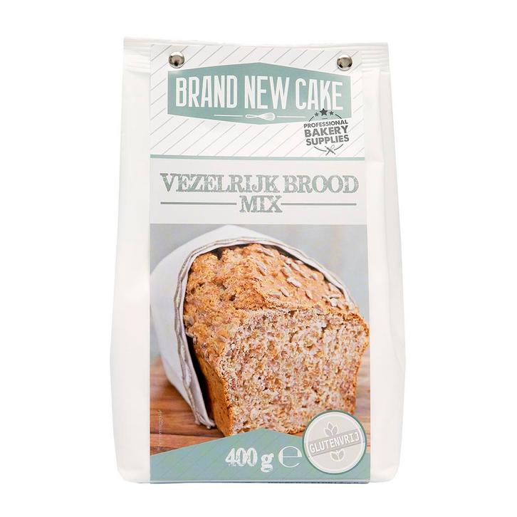 BrandNewCake Vezelrijk Broodmix 400g. Glutenvrij, Hobby en Vrije tijd, Taarten en Cupcakes maken, Nieuw, Verzenden