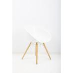 Pedrali Gliss wood 904 design stoel wit gebruikt, Stoel, Gebruikt, Ophalen of Verzenden, Receptie of Entree
