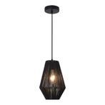 lux.pro Hanglamp Newtownabbey 160x20 cm E27 zwart, Huis en Inrichting, Lampen | Hanglampen, Nieuw, Verzenden