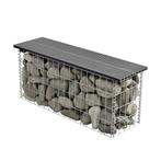 HKC tuinbank steenkorf 100x30x45 cm grijs, Tuin en Terras, Verzenden, Nieuw