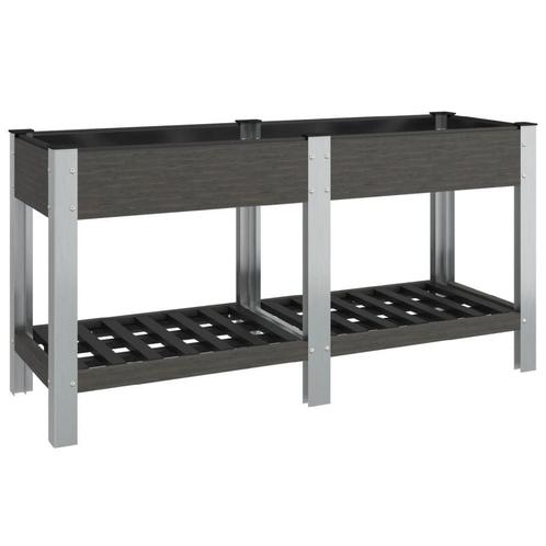 Verhoogde Plantenbak Grijs 150cm - Retourdeal! 41% Korting, Tuin en Terras, Bloembakken en Plantenbakken, 60 cm of meer, 100 cm of meer