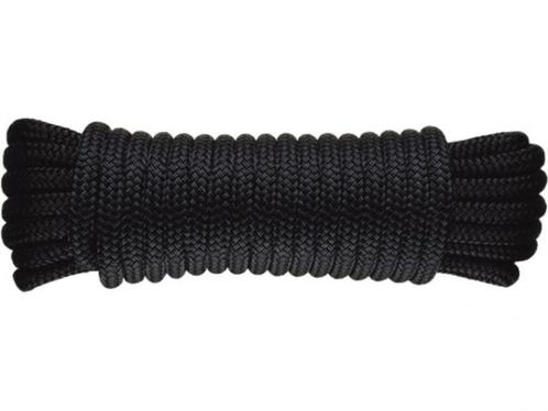 landvast zwart 14mm 16 strengen L=6mtr, Watersport en Boten, Bootonderdelen, Ophalen of Verzenden