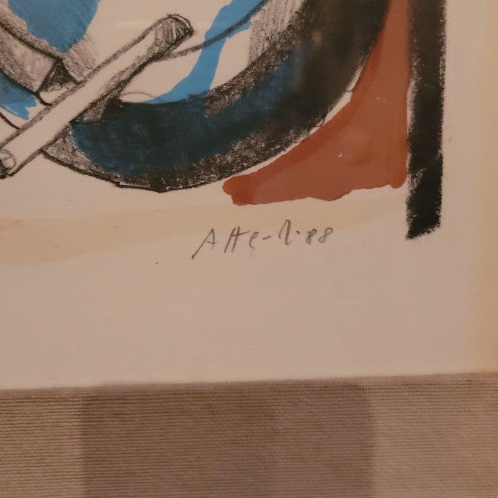 Ugo Attardi (1923-2006) - Senza titolo, Antiek en Kunst, Antiek | Overige Antiek