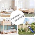 vidaXL Bout 2 pcs Zilver M6 x 60 mm Staal, Doe-het-zelf en Verbouw, IJzerwaren en Bevestigingsmiddelen, Verzenden, Nieuw