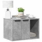 vidaXL Kattenbakkast 60x40x40 cm bewerkt hout betongrijs, Verzenden, Nieuw