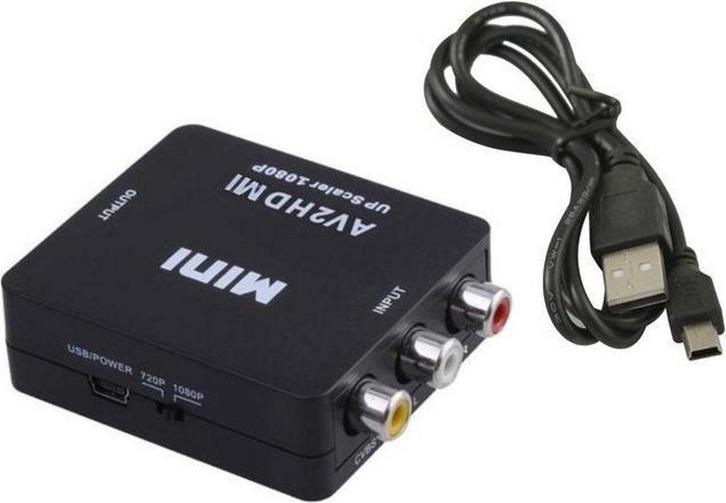 AV naar HDMI Adapter voor Nintendo Wii (Incl. USB Stroomkabe, Spelcomputers en Games, Spelcomputers | Nintendo Consoles | Accessoires