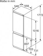 Bosch KIN86ADD0 - Serie 6 - Inbouw koel-vriescombinatie, Verzenden, Zo goed als nieuw