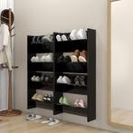 vidaXL Wandschoenenkasten 4 st 60x18x60 cm bewerkt hout, Verzenden, Nieuw