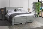 Mörgenn Elektrische Boxspring Nauplion Grijs - 90x200 cm, Verzenden, Nieuw, Grijs, Modern
