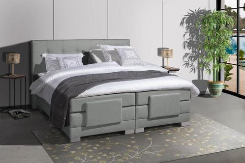Mörgenn Elektrische Boxspring Nauplion Grijs - 90x200 cm, Huis en Inrichting, Slaapkamer | Boxsprings, Grijs, Nieuw, Verzenden