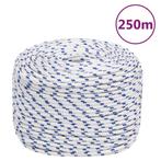 vidaXL Boot touw 6 mm 250 m polypropyleen wit, Verzenden, Nieuw