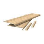 Overzettreden stootborden set van 4 PVC 120x32x4,6 cm nature, Verzenden, Nieuw