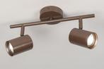 Rietveld Spots - Bruin - Metaal, Huis en Inrichting, Lampen | Hanglampen, Verzenden, Nieuw