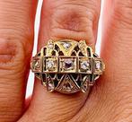 Zonder Minimumprijs - Ring - 9 kt. Geel goud Diamant, Sieraden, Tassen en Uiterlijk, Ringen, Nieuw