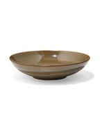 HEMA Diep bord Ø21.5cm Monaco reactief glazuur donkerbruin, Verzenden, Nieuw