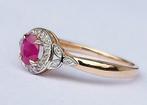 Cocktailring - 14 karaat Roségoud - 0.44ct. tw. Robijn -, Sieraden, Tassen en Uiterlijk, Antieke sieraden