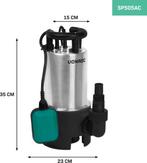 2dekans | VONROC Dompelpomp RVS - Vuilwaterpomp - Waterpomp, Ophalen of Verzenden, Zo goed als nieuw
