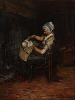 Bernard Johannes Blommers (1845-1914) - Moeder met kind, Antiek en Kunst