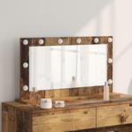 vidaXL Spiegel met LED Verlichting in Vintage Stijl 80x18x45, Huis en Inrichting, Woonaccessoires | Spiegels, Verzenden, Nieuw