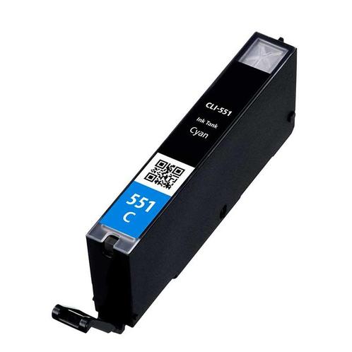 Huis-Merk  CANON  CLI-551 XL Cyan 14ml + Chip 247Print, Computers en Software, Printerbenodigdheden, Nieuw, Verzenden