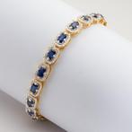 Zonder minimumprijs - Armband Zilver Saffier - Tennis, Nieuw