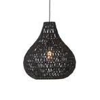 Retro hanglamp zwart 45 cm - Lina Drop, Huis en Inrichting, Lampen | Hanglampen, Nieuw, Overige materialen, Retro, 75 cm of meer