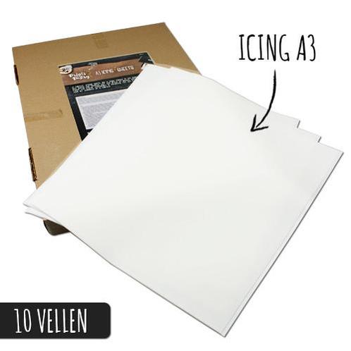 Icing sheets A3-formaat (10 vellen), Hobby en Vrije tijd, Taarten en Cupcakes maken, Nieuw, Verzenden