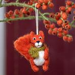 Wolvilt Hanger Eekhoorn Indian Summer - Lichtgroen - Fairtra, Ophalen of Verzenden, Nieuw