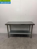 RVS Werktafel met onderschap 150 x 60 x 90 cm Horeca, Ophalen of Verzenden, Gebruikt