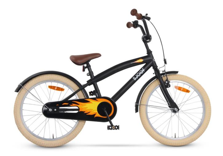 SJOEF Cruise Jongensfiets 20 inch - Mat Zwart, Fietsen en Brommers, Fietsen | Kinderfietsjes, 20 inch of meer, Verzenden