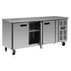 Gekoelde werkbank RVS 3-deurs met wielen | 85 x 170 x 70 cm, Verzenden, Nieuw in verpakking