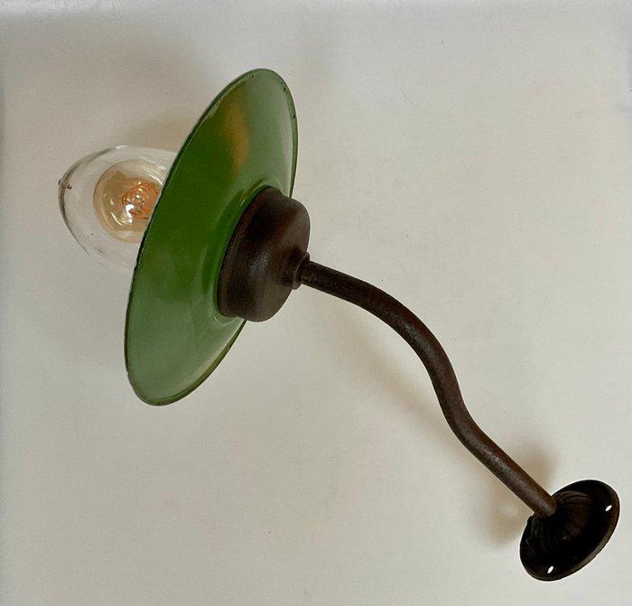 Lantaarn - Porselein, Glas, Staal - Franse zwanenhals lamp, Antiek en Kunst, Antiek | Lampen