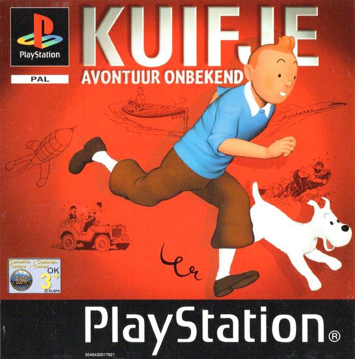 Playstation 1 Kuifje: Avontuur Onbekend, Spelcomputers en Games, Games | Sony PlayStation 1, Zo goed als nieuw, Verzenden