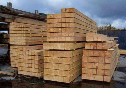 Douglas Construktiehout: Balken, regels, planken, etc.., Doe-het-zelf en Verbouw, Hout en Planken, Overige houtsoorten, 300 cm of meer